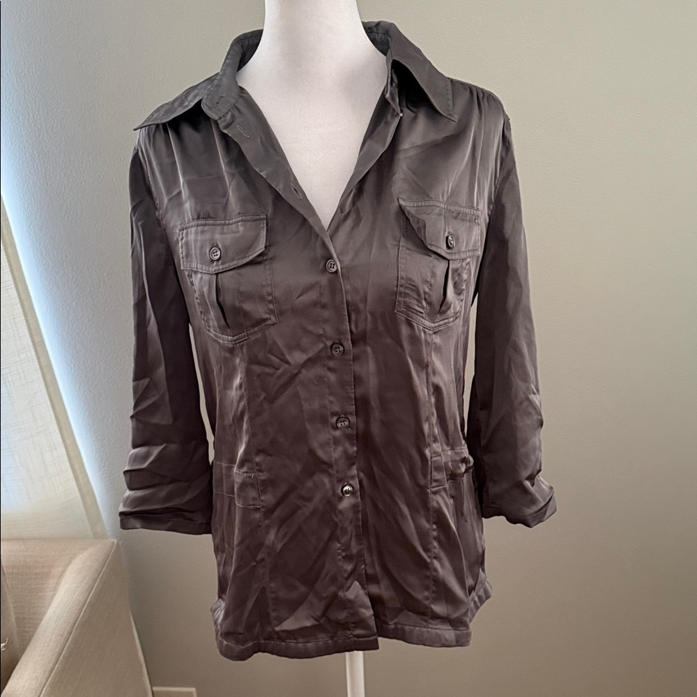 New York & Company Shimmering Shirt
